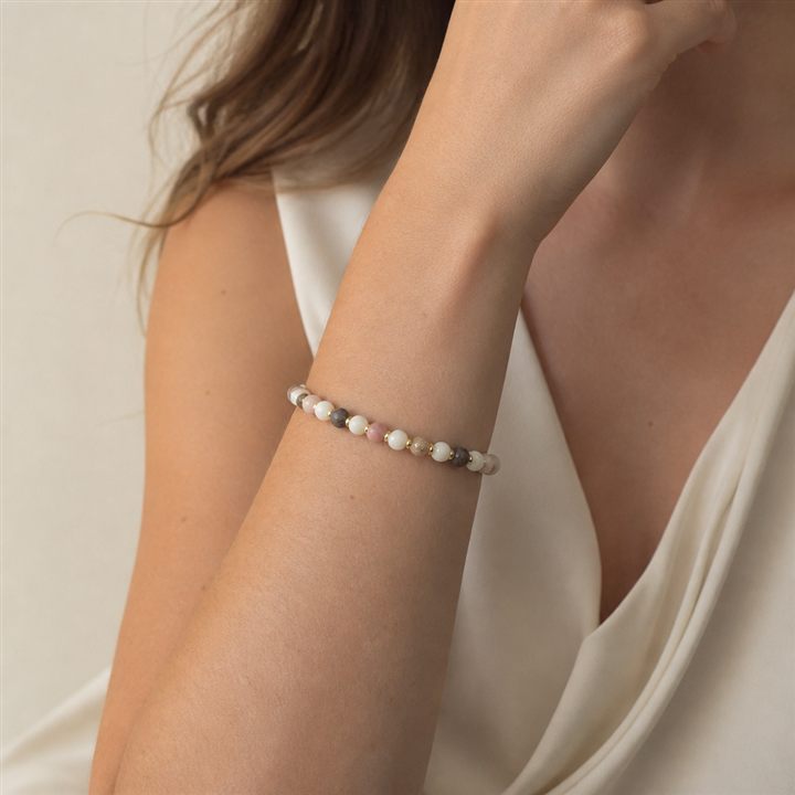 Bracciale LV Gioielli: pietre dure in tonalità bianco